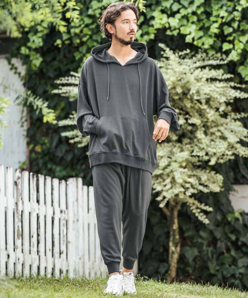 CAMBIO(カンビオ)】Dobby Stripe Jacquard Jogger Pants