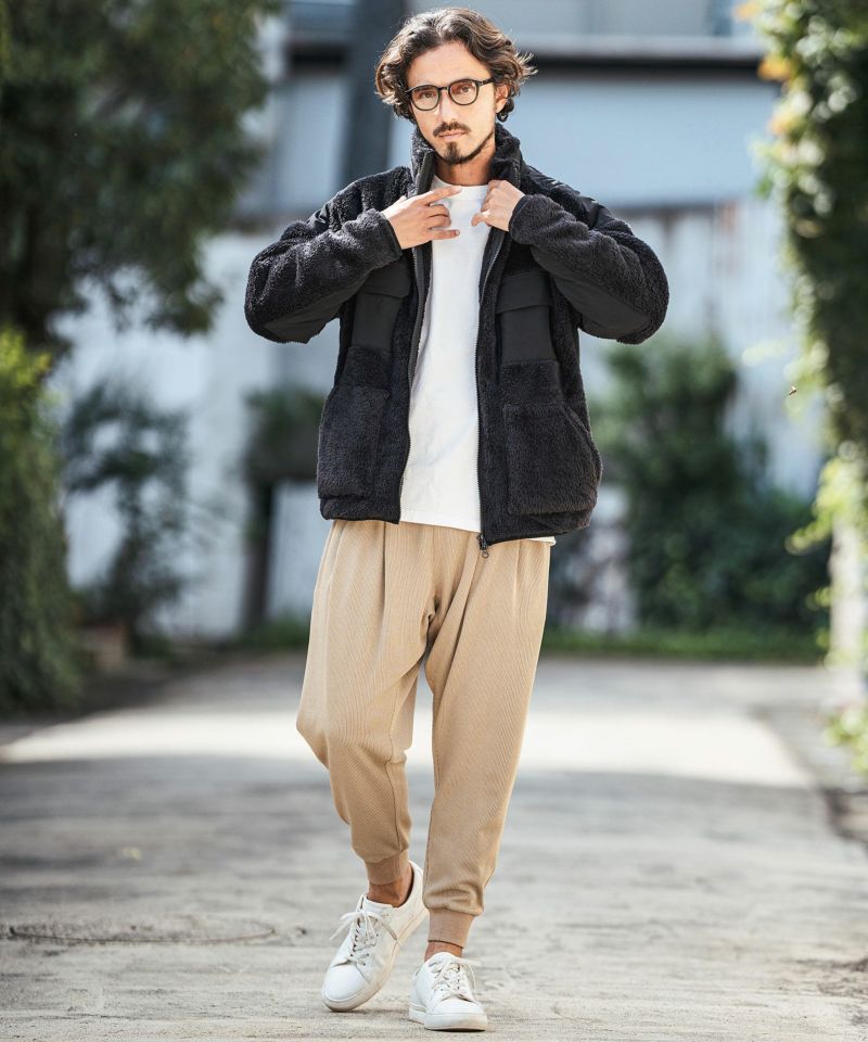 30%OFF【CAMBIO(カンビオ)】Short Micro Fur Nylon Combination Stand