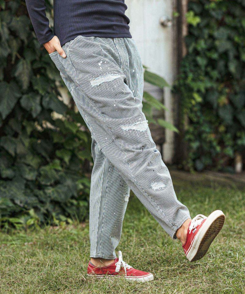 CAMBIO(カンビオ)】Hickory Denim Painter Pants ペインターパンツ