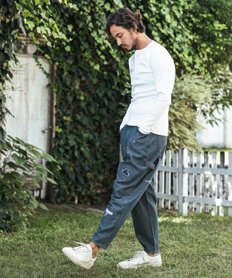 新品 CAMBIO Herringbone Denimペインターパンツ S CAMBIO(カンビオ)】Herringbone Denim Painter Pants ペインター