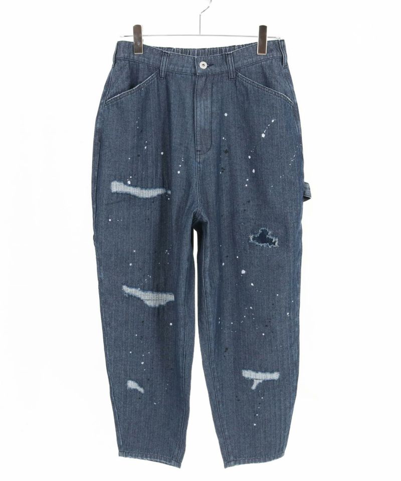 ☆新品 CAMBIO Herringbone Denimペインターパンツ☆M CAMBIO(カンビオ)】Herringbone Denim Painter Pants ペインター