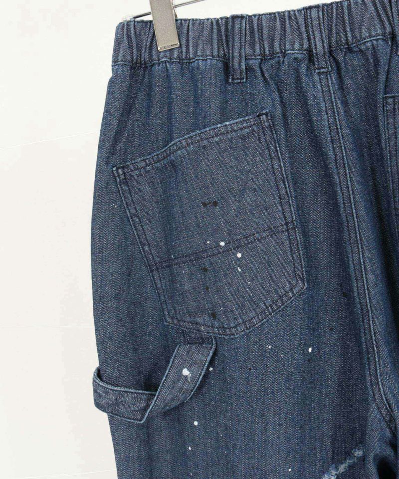CAMBIO(カンビオ)】Herringbone Denim Painter Pants ペインター