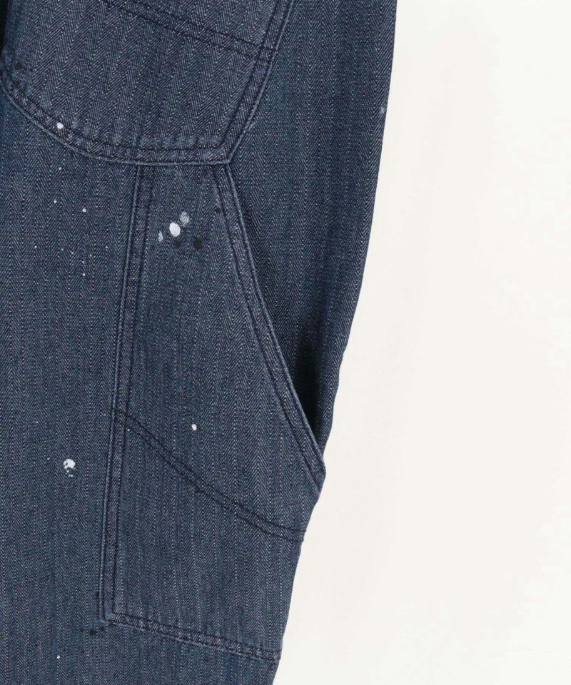 ☆新品 CAMBIO Herringbone Denimペインターパンツ☆M CAMBIO(カンビオ)】Herringbone Denim Painter Pants ペインター