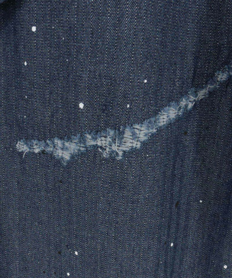 新品 CAMBIO Herringbone Denimペインターパンツ S CAMBIO(カンビオ)】Herringbone Denim Painter Pants ペインター
