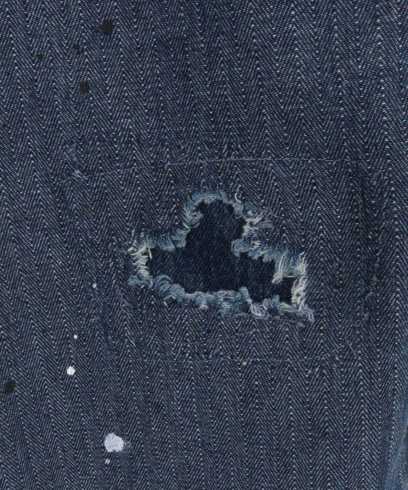 ☆新品 CAMBIO Herringbone Denimペインターパンツ☆M CAMBIO(カンビオ)】Herringbone Denim Painter Pants ペインター