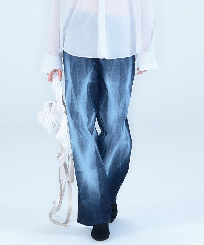 HATRA(ハトラ)】Kiriko Bleach Denim デニムパンツ(BT06-25ss HATRA(ハトラ)】Kiriko Bleach Denim デニムパンツ(BT06-25ss