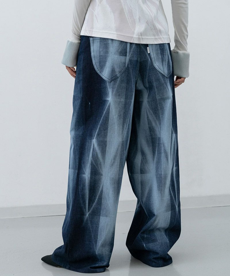 HATRA(ハトラ)】Kiriko Bleach Denim デニムパンツ(BT06-25ss HATRA(ハトラ)】Kiriko Bleach Denim デニムパンツ(BT06-25ss