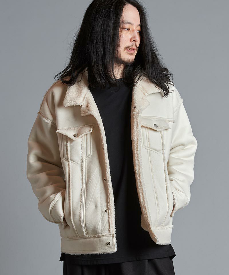 30%OFF【NO ID.(ノーアイディー)】 ﾌｪｲｸﾑｰﾄﾝBIG-Gｼﾞｬﾝ(855006-910B 