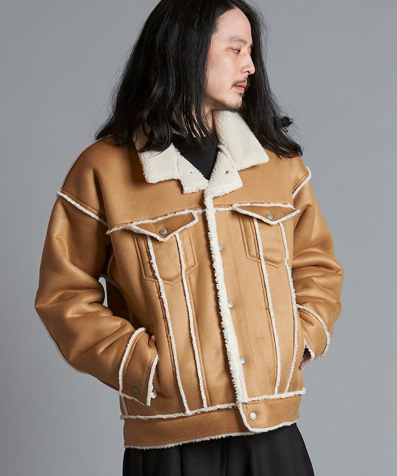 30%OFF【NO ID.(ノーアイディー)】 ﾌｪｲｸﾑｰﾄﾝBIG-Gｼﾞｬﾝ(855006-910B 