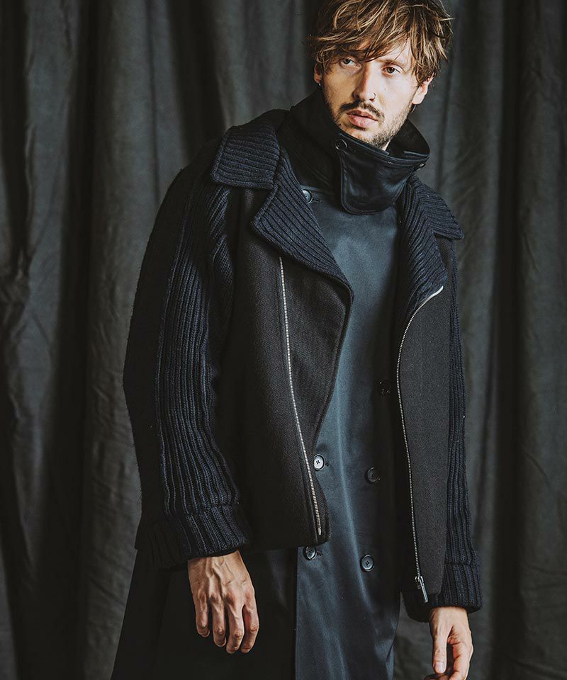 50%OFF【NO ID.(ノーアイディー)】ﾁｪﾝｼﾞﾝｸﾞﾆｯﾄBIGﾗｲﾀﾞｰｽJKT(855010