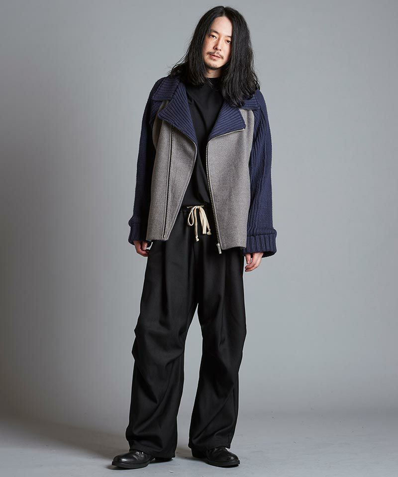 50%OFF【NO ID.(ノーアイディー)】ﾁｪﾝｼﾞﾝｸﾞﾆｯﾄBIGﾗｲﾀﾞｰｽJKT(855010