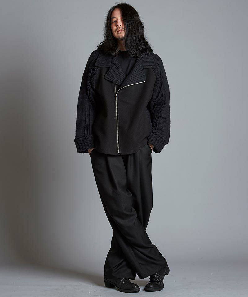 50%OFF【NO ID.(ノーアイディー)】ﾁｪﾝｼﾞﾝｸﾞﾆｯﾄBIGﾗｲﾀﾞｰｽJKT(855010