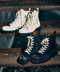 glamb♡デニムブーツ インディゴブルー glamb ブーツ Oiled Denim Boots / オイルドデニムブーツ メンズ