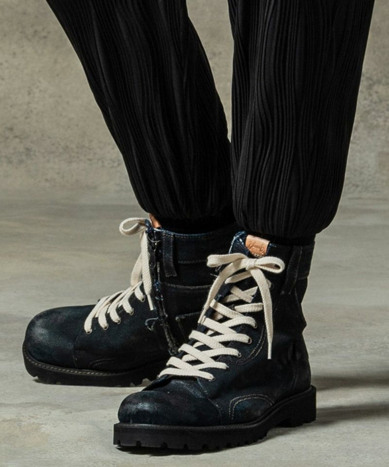 glamb(グラム)】Oiled Denim Boots オイルドデニムブーツ(GB0125-AC03