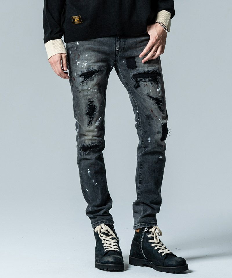 glamb(グラム)】Heavy Remake Stretch Denim ヘヴィリメイクストレッチ