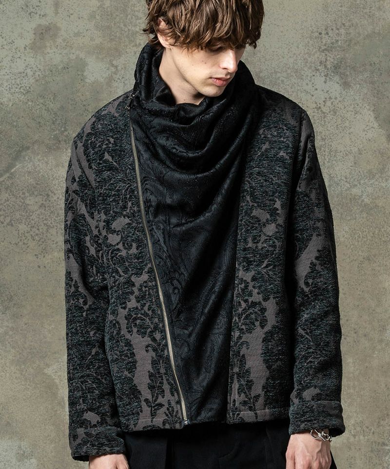 本日限定価格！ glamb ディフォームドボンバージャケット ブルー　S 本日限定価格！ glamb ディフォームドボンバージャケット ブルー S
