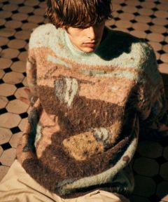 glamb(グラム)】Twist Clocks Pullover Knit ツイストクロックプル