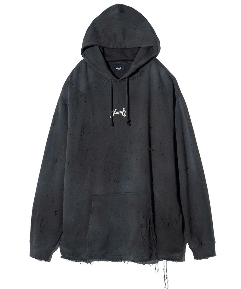 glamb(グラム)】Destructive Hoodie ディストラクティブフーディ