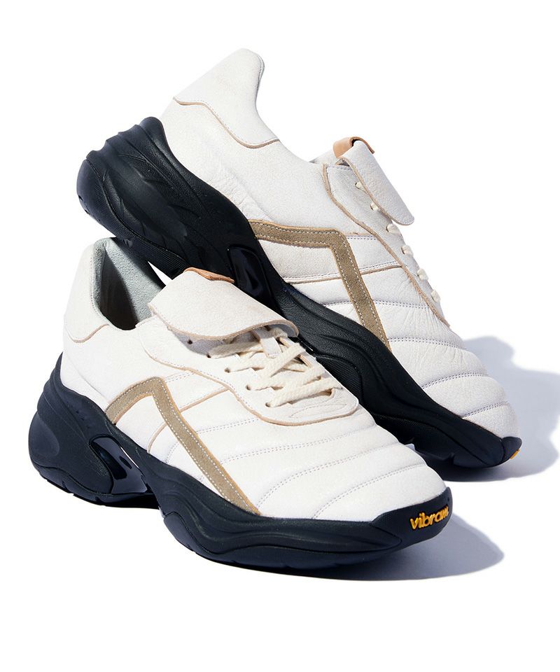 glamb(グラム)】Crack Leather Sneakers クラックレザースニーカー