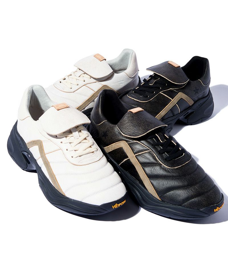 シューズ glam glamb(グラム)】Crack Leather Sneakers クラックレザースニーカー