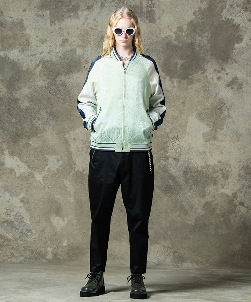 glamb(グラム)】Aging Paisley Ska Jumper エイジングペイズリースカ