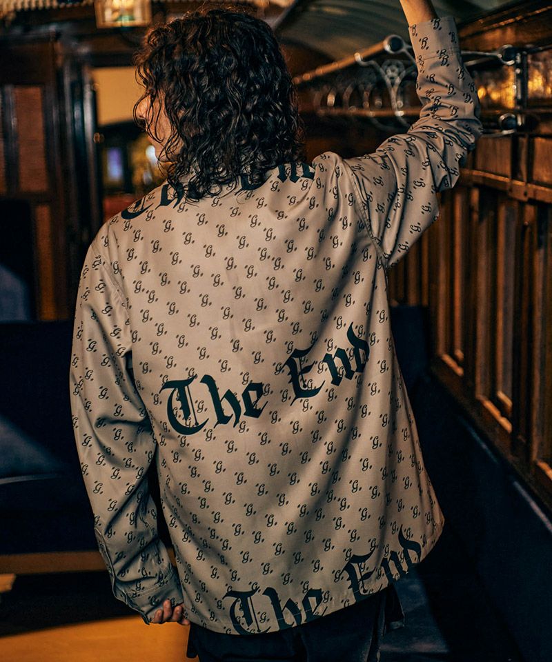 glamb(グラム)】Monogram Black Letter Shirt モノグラムブラック 