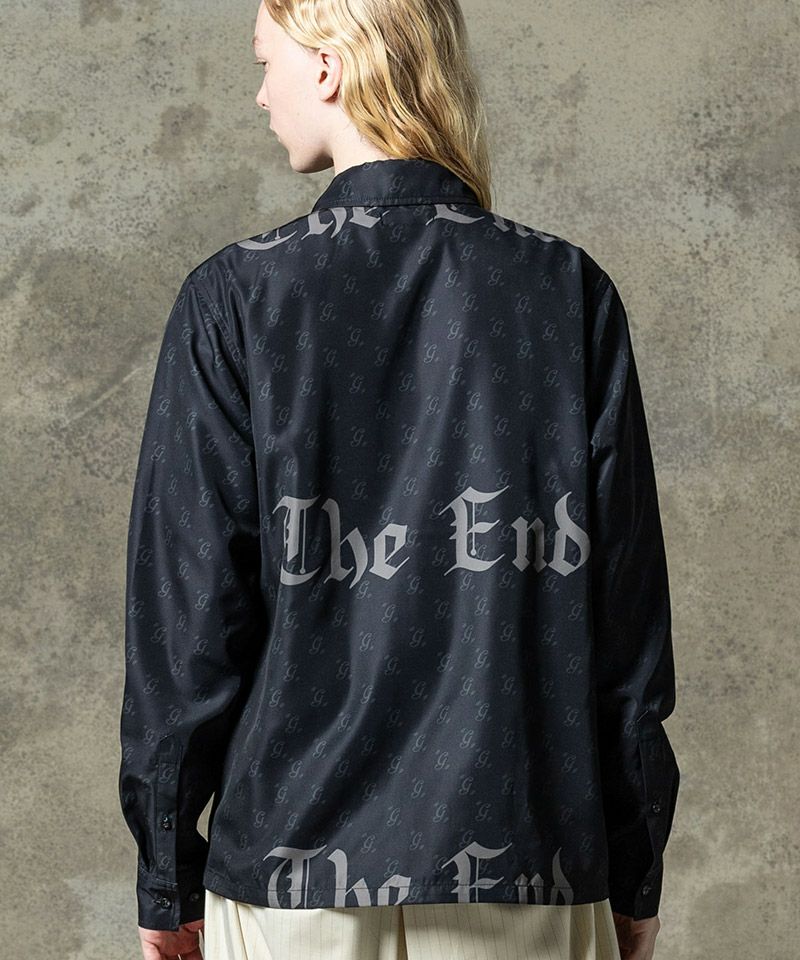 glamb(グラム)】Monogram Black Letter Shirt モノグラム glamb(グラム)】Monogram Black Letter Shirt モノグラム