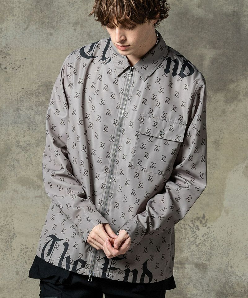 glamb(グラム)】Monogram Black Letter Shirt モノグラム glamb(グラム)】Monogram Black Letter Shirt モノグラム