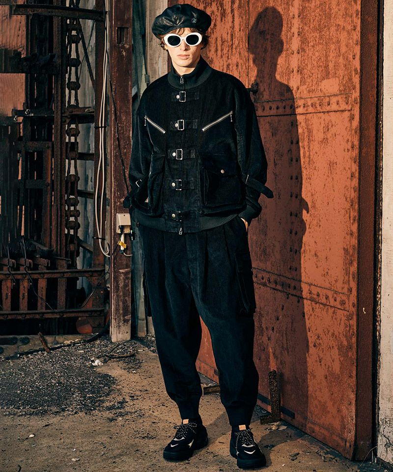 glamb(グラム)】Corduroy Deformed Pants コーデュロイディ