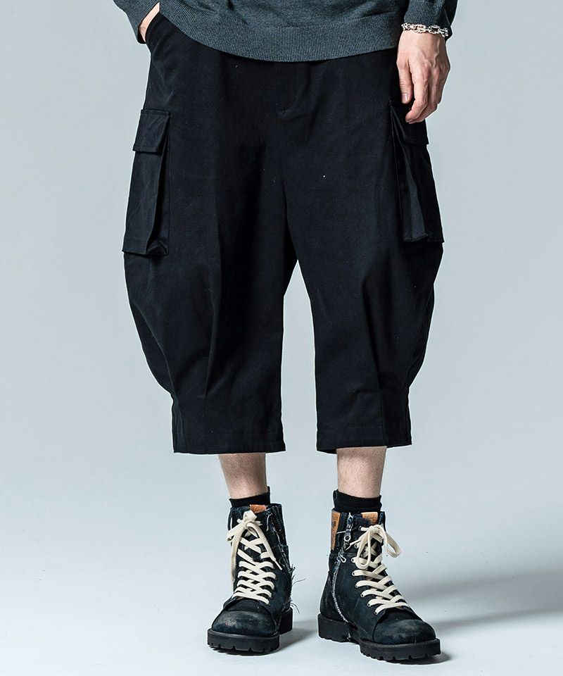 glamb(グラム)】Cropped Sarrouel Cargo Pants クロップドサルエル