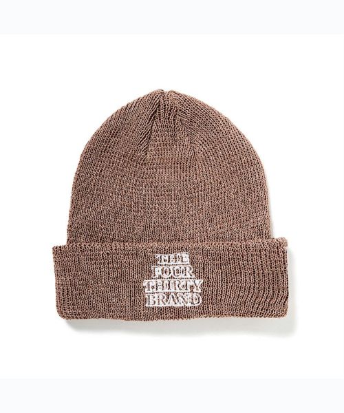 430(フォーサーティ)】PAPER RIB BEANIE ビーニー ニット帽(25-036
