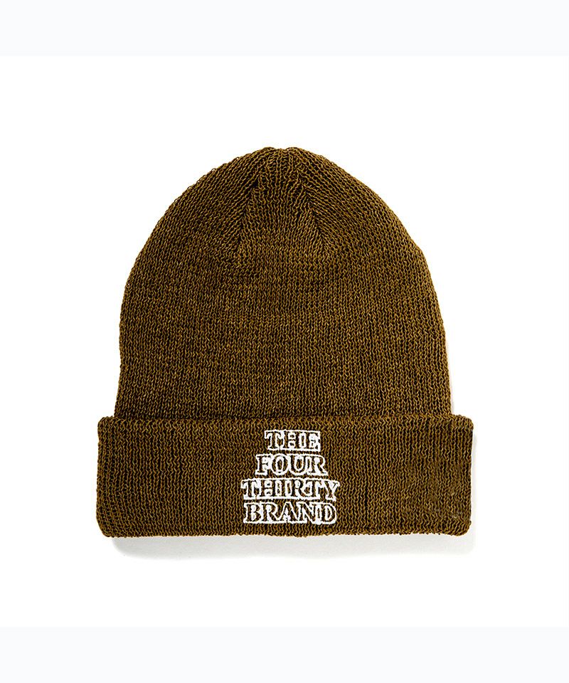 430(フォーサーティ)】PAPER RIB BEANIE ビーニー ニット帽(25-036
