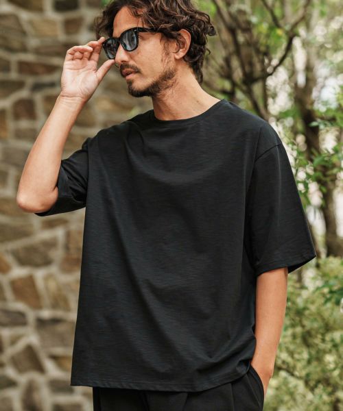【CAMBIO(カンビオ)】 スラブTシャツ(CMB-R0138)