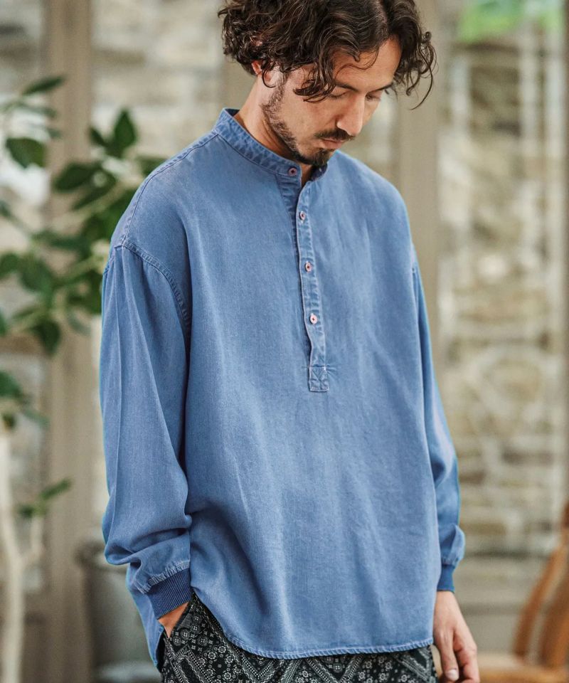 トップス cha 50%OFF【CAMBIO(カンビオ)】Cotton Linen Skipper Pullover