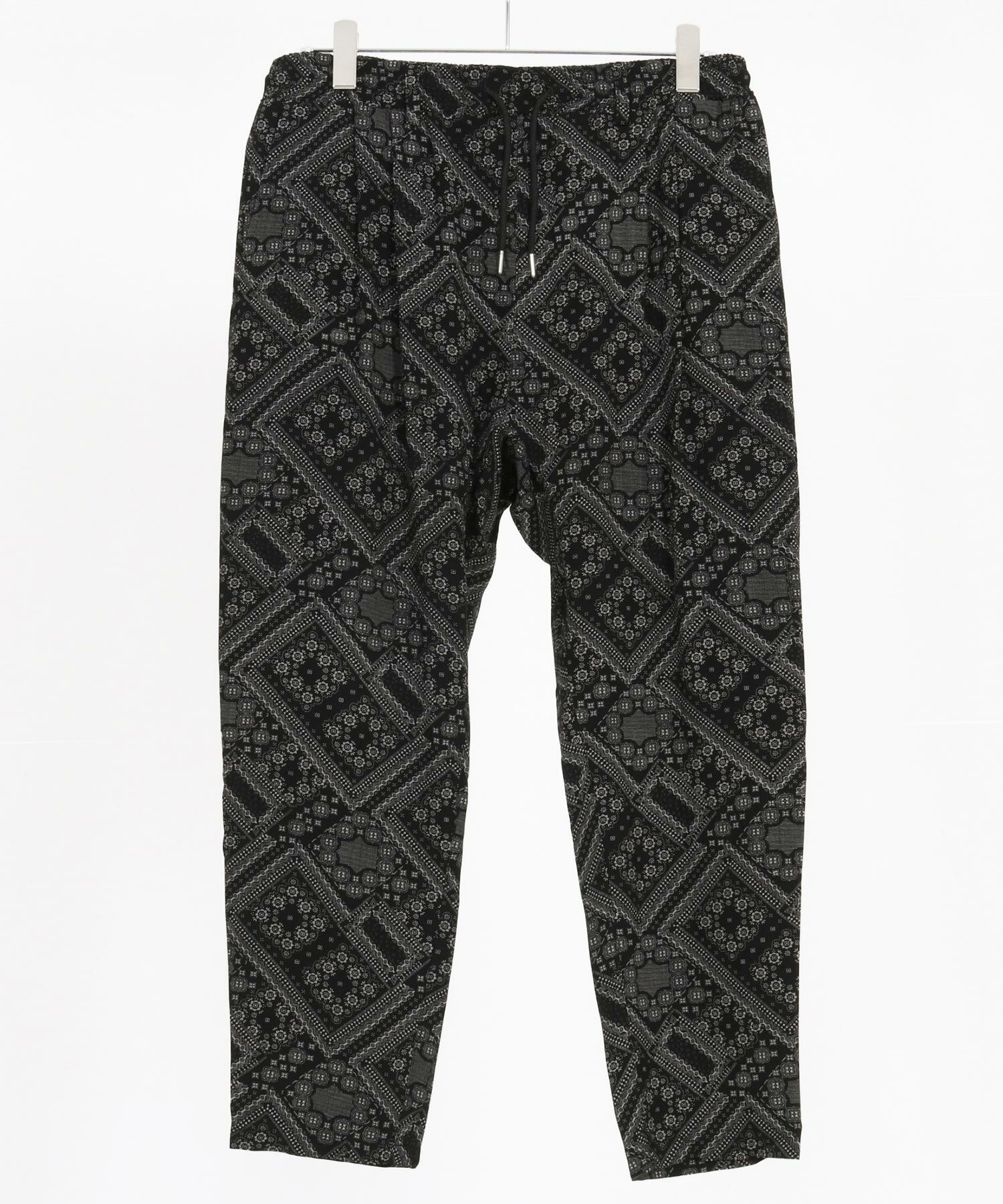 30%OFF【CAMBIO(カンビオ)】Bandana Pattern Relax Tapered Easy Pants