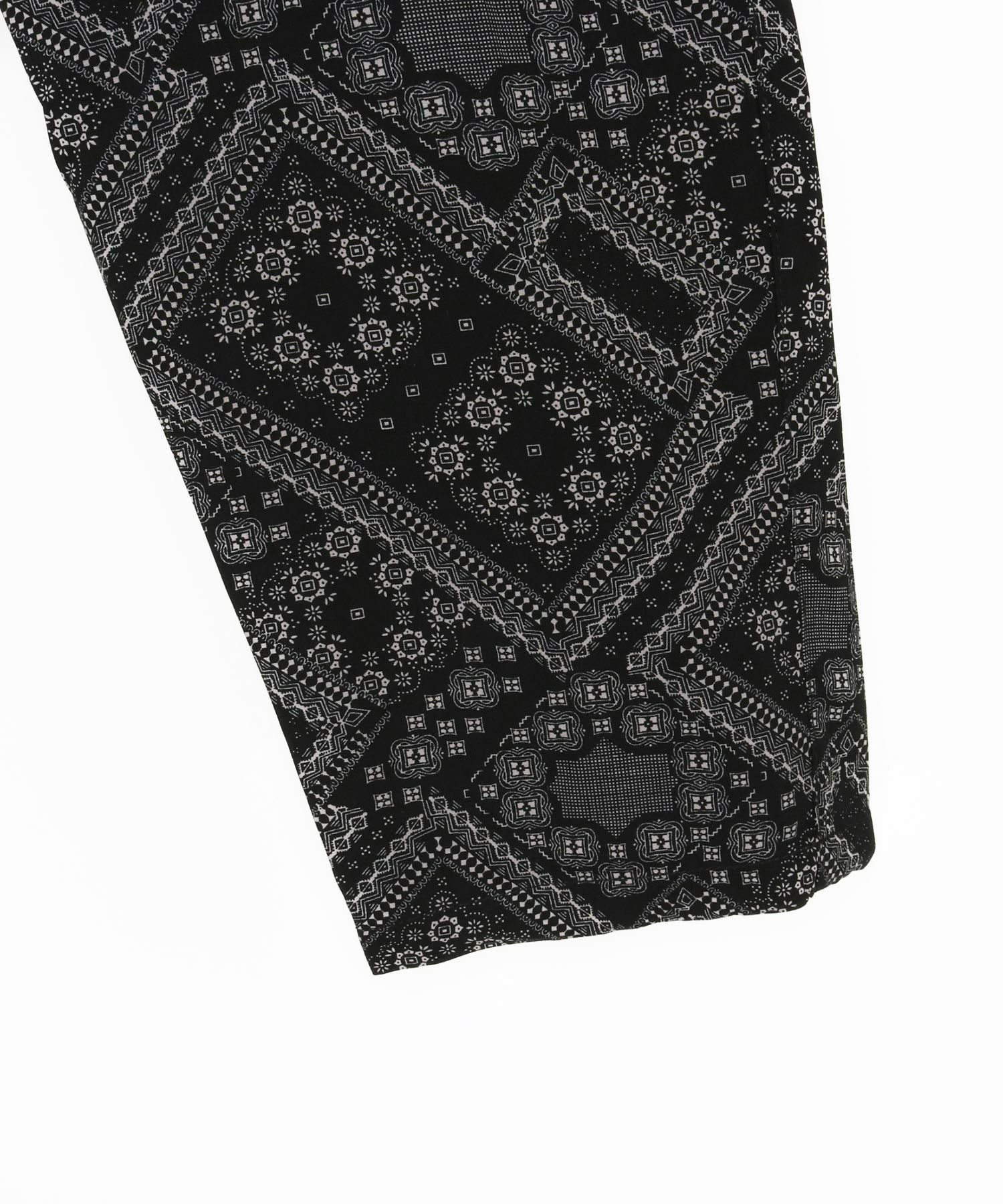30%OFF【CAMBIO(カンビオ)】Bandana Pattern Relax Tapered Easy Pants