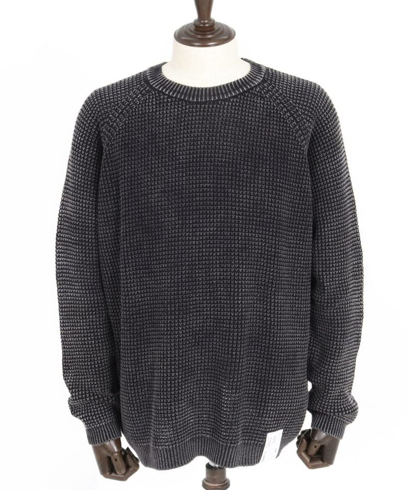 CAMBIO(カンビオ)】Powder Bleached Waffle Cotton Knit