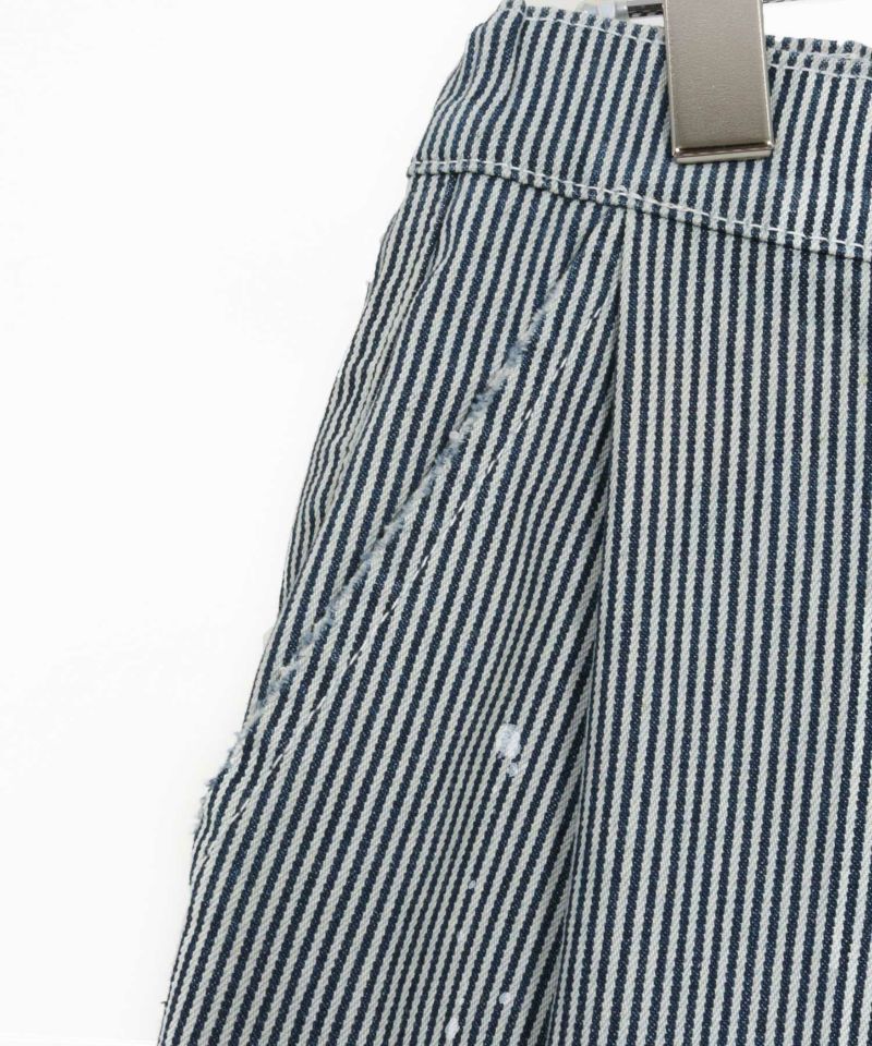 CAMBIO(カンビオ)】 Heritage Hickory Stripe Distressed Pants