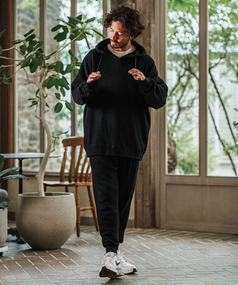 CAMBIO(カンビオ)】Jacquard Cut sew テーパードパンツ　L CAMBIO(カンビオ)】Dobby Jacquard Cut Sew Tapered Pants