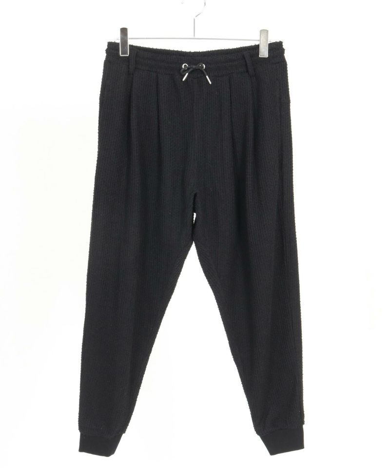 パンツ CAMBIO Hem Rib Dobby Jacquard Pants CAMBIO(カンビオ)】Dobby Jacquard Cut Sew Tapered Pants