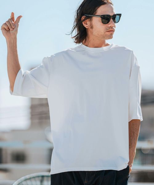 【CAMBIO(カンビオ)】接触冷感Tシャツ(CMB-R0139)