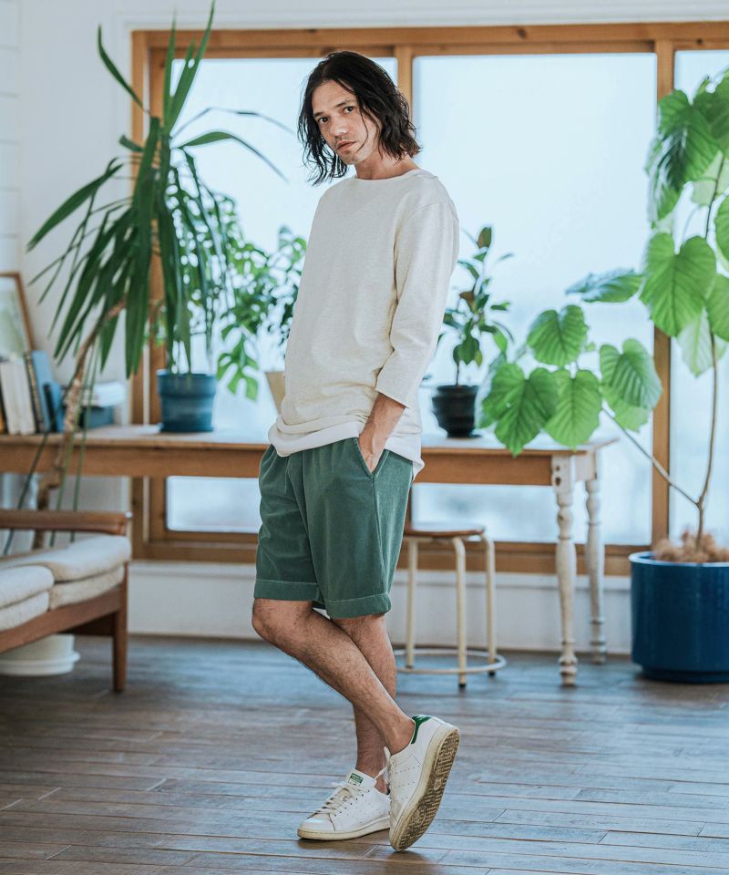 CAMBIO(カンビオ)】Pigment Pile Short Pants パイルショート