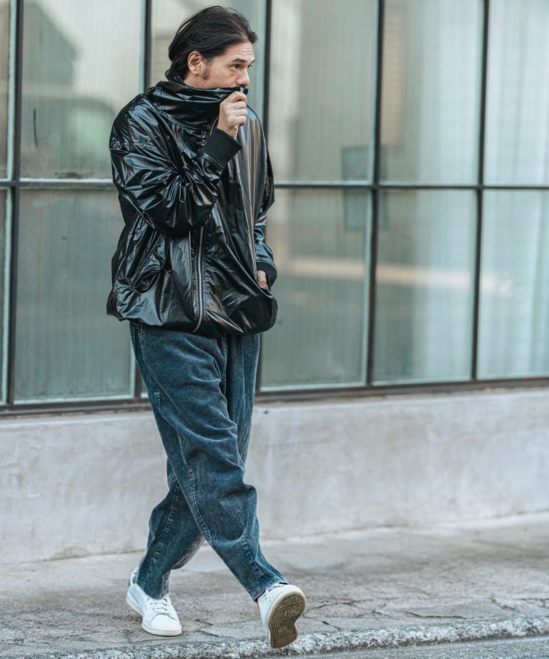 CAMBIO(カンビオ)】Metallic Coating Hooded Blouson ブルゾン
