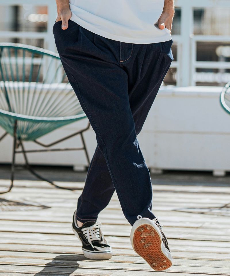 CAMBIO(カンビオ)】Stretch Denim Sarrouel Pants ストレッチ