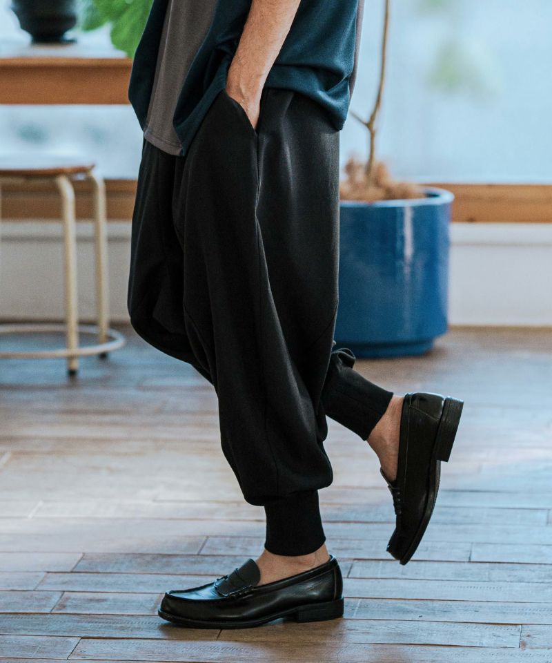 送料無料 店舗 CAMBIO(カンビオ)】Slacks サルエル Pants Sarrouel Fabric パンツ