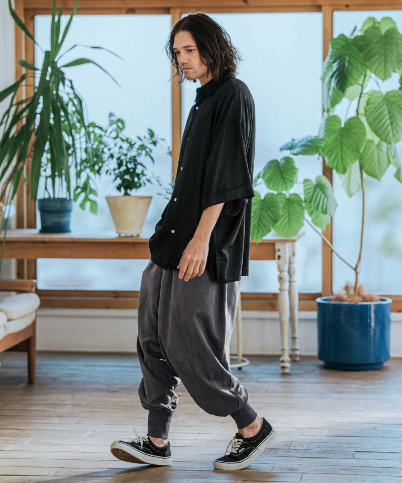 CAMBIO(カンビオ)】Slacks Fabric Sarrouel Pants サルエル