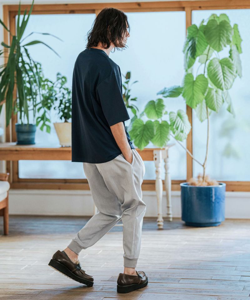 CAMBIO(カンビオ)】Slacks Fabric Jogger Pants ジョガーパンツ