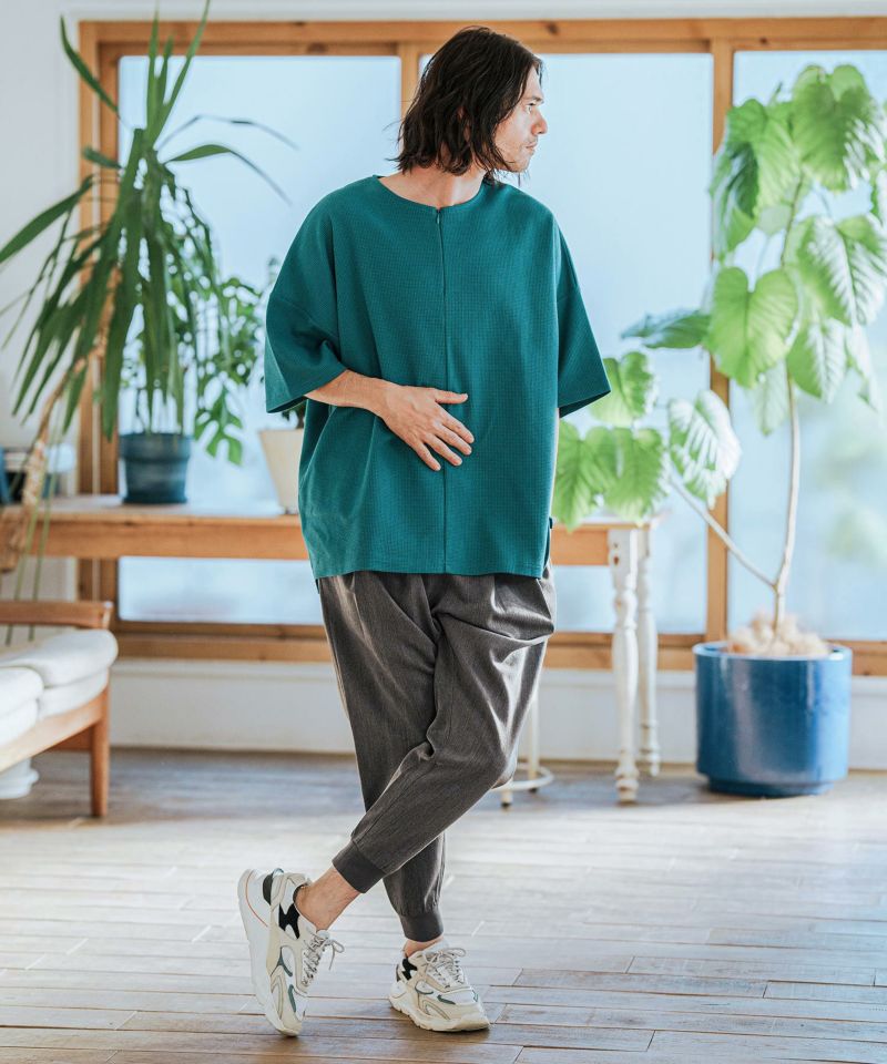 CAMBIO(カンビオ)】Slacks Fabric Jogger Pants ジョガーパンツ