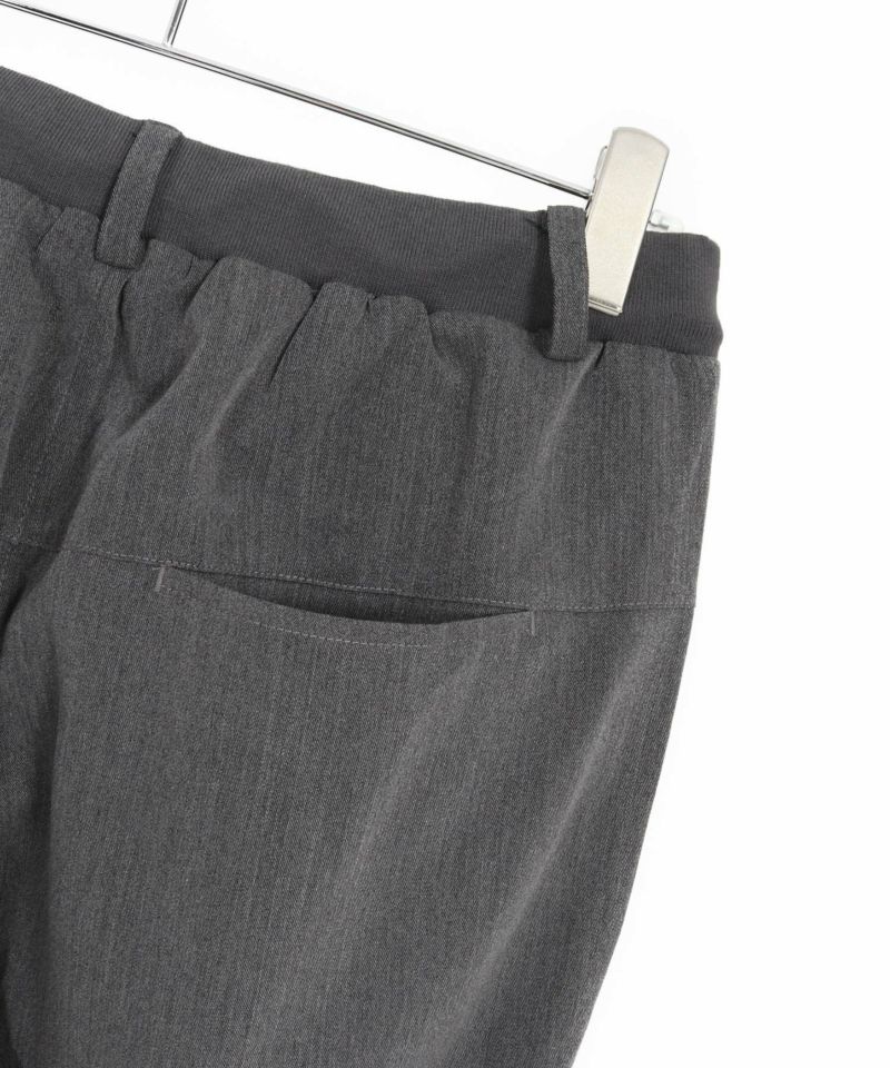CAMBIO(カンビオ)】Ribbed Hem Two Tuck Pants リブジョガー