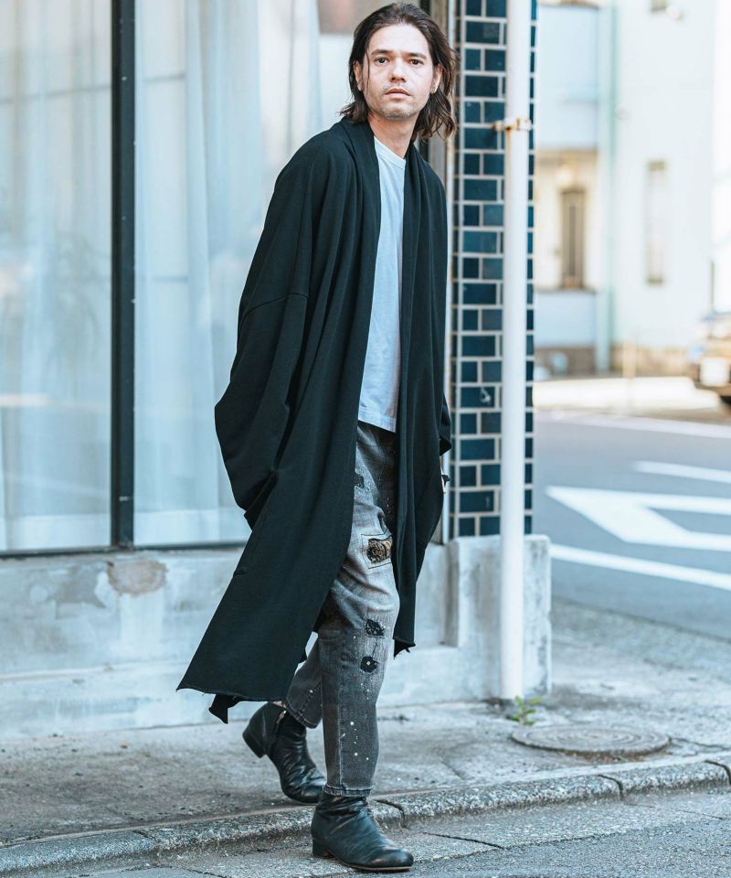 CAMBIO KIMONO Like Sweat Gownスウェットガウンカーデ CAMBIO(カンビオ)】KIMONO Like Sweat Gown スウェットガウン